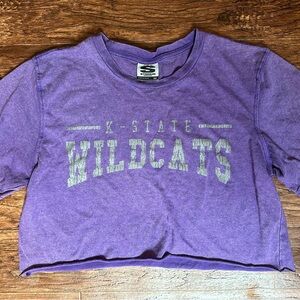 K-State Wildcats Purple Crop Top